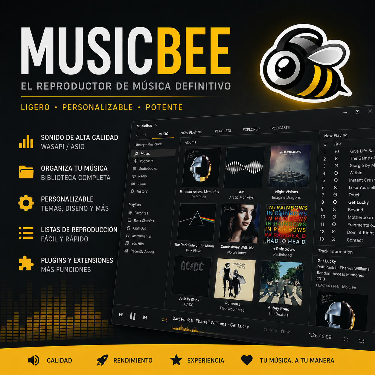MusicBee 3.2.6902 - Busca, organiza y reproduce los archivos de música de tu ordenador MusicBee 3.2.6902 - Busca, organiza y reproduce los archivos de música de tu ordenador