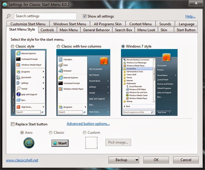 Open-Shell 4.4.198 (Antes Classic Shell) - El menú de inicio de Windows 7 y XP para Windows 8, 10 y 11