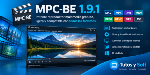 MPC-BE 1.9.1 – Potente reproductor multimedia gratuito, ligero y compatible con todos los formato