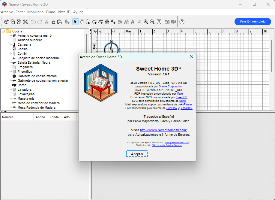 Sweet Home 3D 7.6.1 - Dibujar el plano de tu casa nueva o nueva distribución para la tuya en 3D 